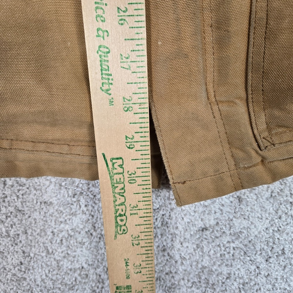 Vintage Carhartt Corduroy Collar Duck canvas Quilt Lined coat distressed men 2XL - Picture 6 of 8